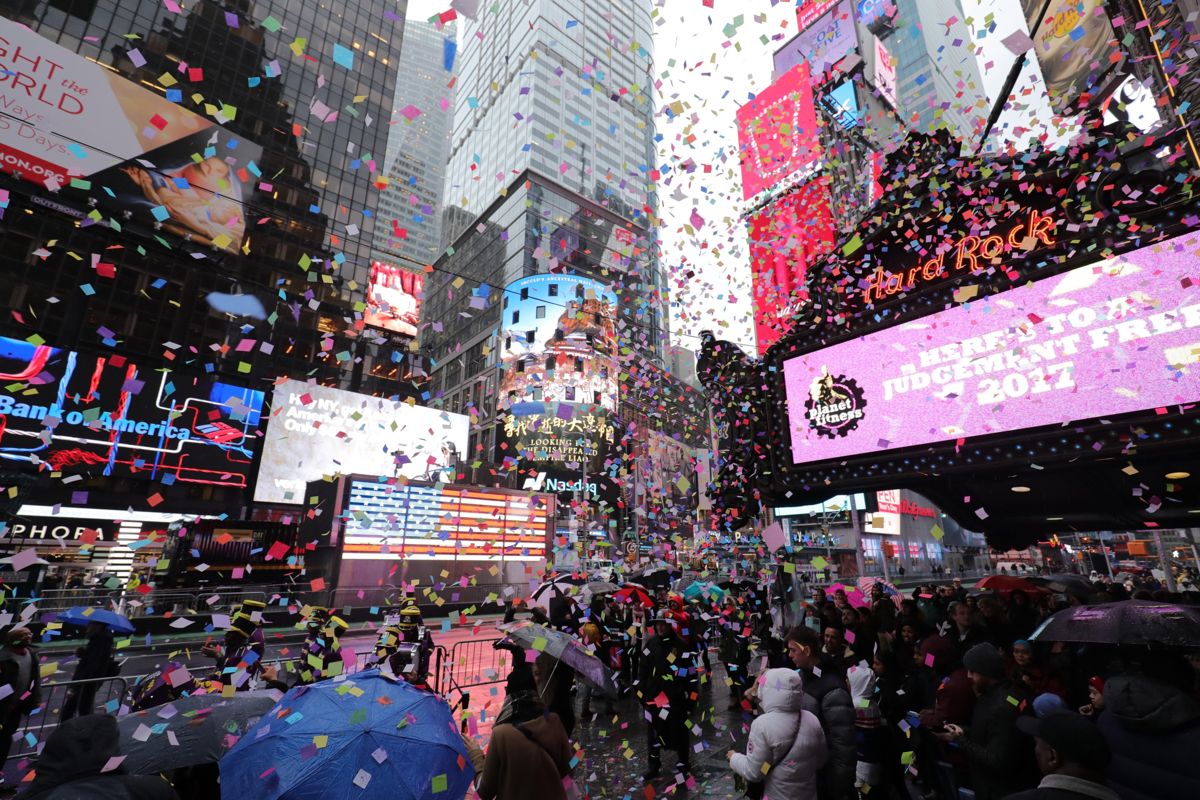 Times Square Neujahr